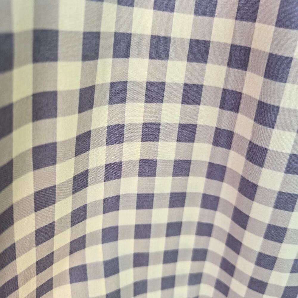 NWT WeWoreWhat Cottage Prairie Country Smocked Gingham Midi Dress XL Blue White - Picture 6 of 11